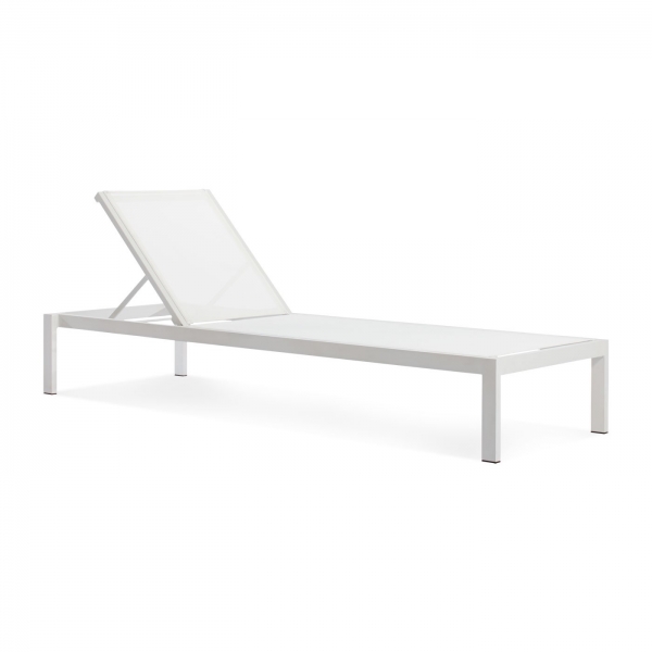White shop outdoor lounger