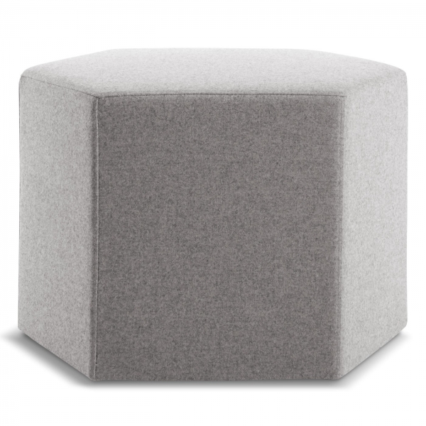 Hecks Ottoman Thurmond Light Grey