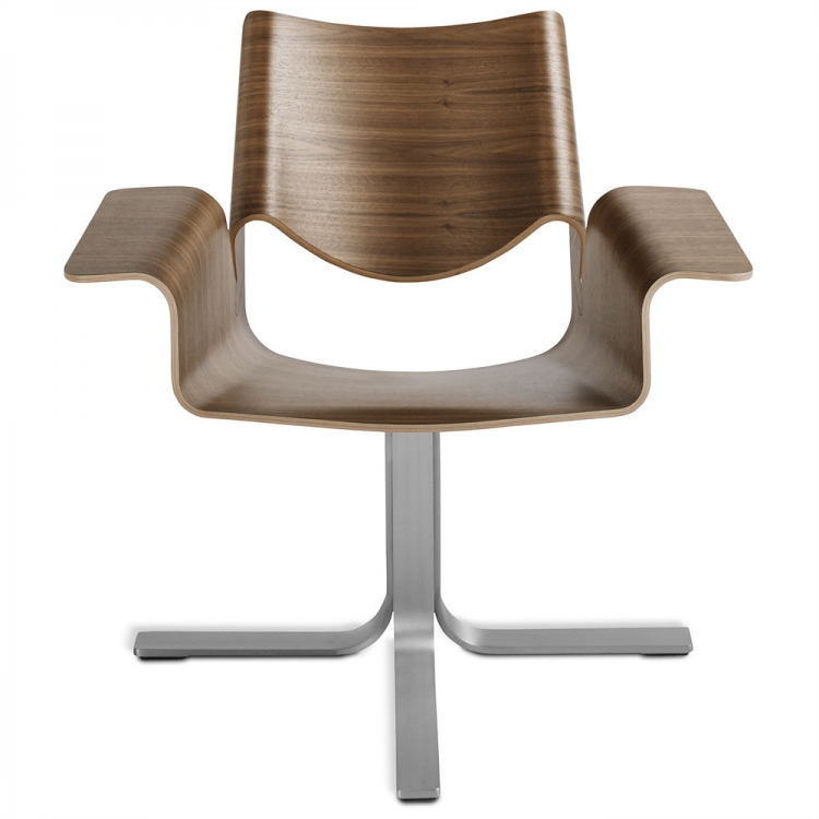 [floor] Buttercup Chair - Walnut + Stainless Steel